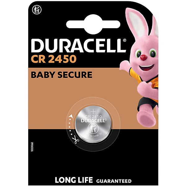 Hückmann Knopfzelle Lithium 3V CR2450 Duracell D2450 (Bli.1)